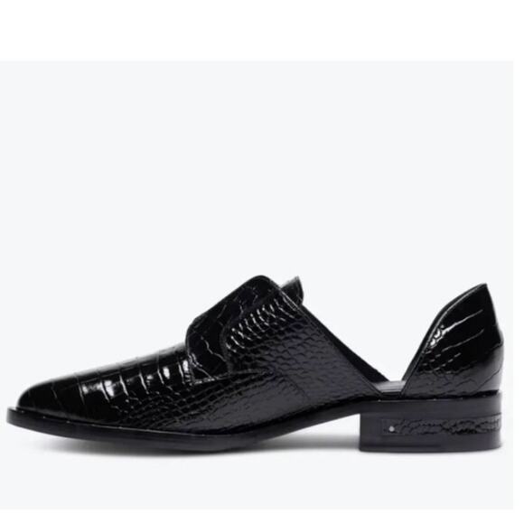 Freda Salvador Laceless Croc d'Orsay Leather
Oxfords in Black Women's Size 5.5 - Picture 5 of 14